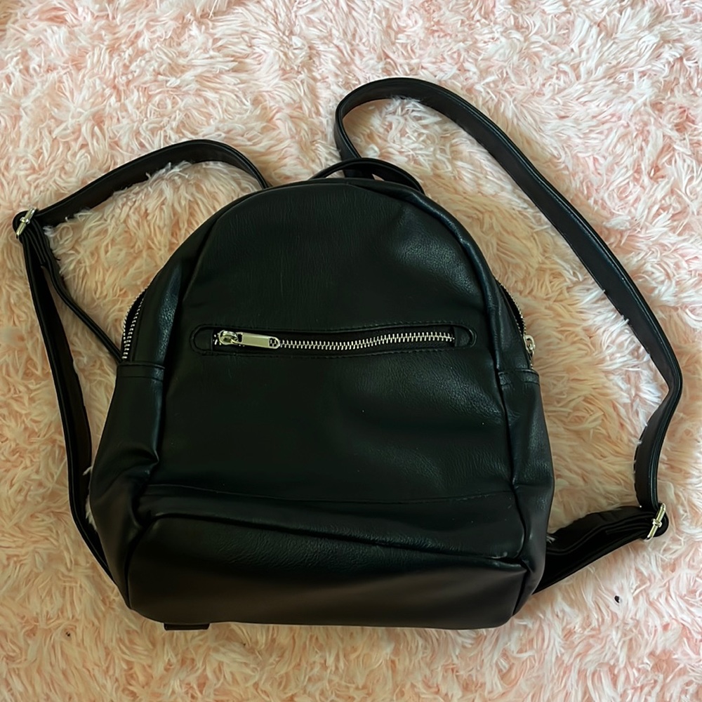 mini black backpack